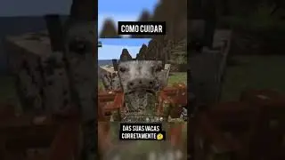 Como cuidar das suas vacas corretamente ou n&atilde;o #com&eacute;dia #minecraft  #shorts #mod #brasil