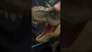 Rexy mad at sarcosuchus