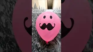 💖😎 Mustache Emoji Balloon Bounces Down the Stairs... And POPS! 💥🎈