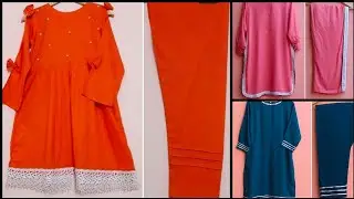 Pakistani plane Dress Design|Designer plane Dress 2021|plane suit Design stitching ideas #Shorts