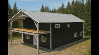 Ultimate 30x50 Gable Roof Barndominium: Dream Home with Front Porch!