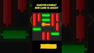 Hamster Kombat Mini Game 10 August 🔑 puzzle solved #hamsterkombat #hamsterkombatcombocard