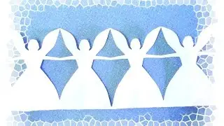 How to make paper angel chain tutorial