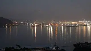 Commencement Bay Tacoma Washington at night