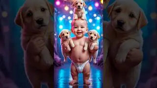 Cute Baby Dance🤩| #funnyanimals #babydance #cutedog #funnyvideo #shortsfeed #viraldance #704