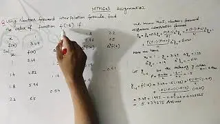 MTH603 Assignment number 2 Spring 2021 by Waqar Institute