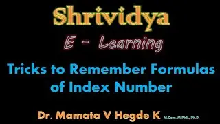 Tricks to Remember Formulas of Index Numbers