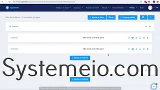 Systeme.io : Comment cr&eacute;er une formation en ligne avec Systemeio