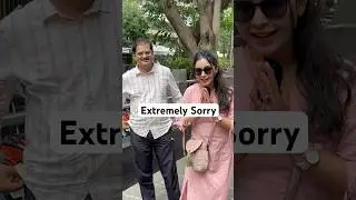 Shubhangi Atre APOLOGIES to paps for arriving LATE 😱 | #shorts #tv