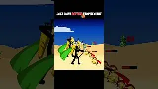 Lava Giant Battles Vampire Giants 😨 #stickwarlegacy #shorts