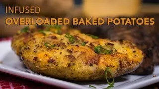 Overloaded Baked Potatoes - Infused Food How To - MagicalButter.com