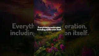 Sunday Advice 🌟 | Everything in moderation, including moderation itsel...