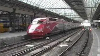 NS HiSpeed in Amsterdam Centraal / HiSpeed Trains in Amsterdam Central Station.