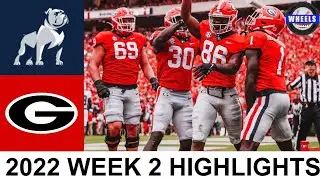 #2 Georgia vs Samford Highlights | College Football Week 2 | 2022 College Football Highlights