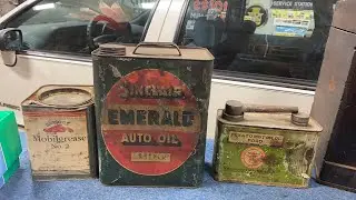 EARLY Oil Cans! Texaco - Sinclair - Mobil - Standard!