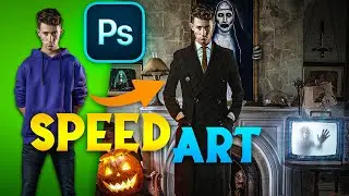 I Made THE SCARIEST Realistic Art for @BennyProductions CONTEST |Photoshop Manipulation|#photoshop