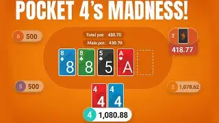 INSANE Shove With Pocket 4&rsquo;s! &ndash; How to Play Small Pocket Pairs