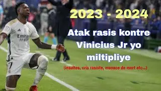 depi 2023 Vinicius Jr ap sibi gro atak rasis an Espagne, yo menm menase lanm&ograve;l