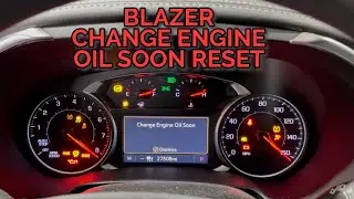 2019 - 2025 Chevrolet Blazer Reset Change Engine Oil Soon Light Notification - How To