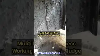 Multi Disc Screw Press Working on Ceramic Sludge