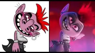 Funny Trolls world tour | trolls but drawing meme