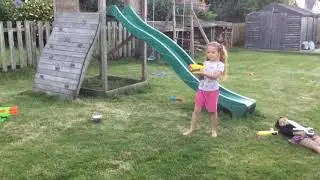 The finale nerf battle (George and James v Eliza and Isabella)