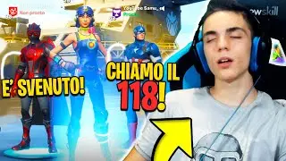 SVENGO MENTRE GIOCO a FORTNITE ed i MIEI AMICI CHIAMANO il 118😱🚑 *pericoloso*