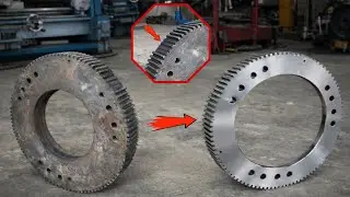 Damaged Spur Gear Ring Repair | Full Mechanical Fix in the Workshop
