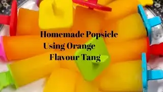Orange 🍊 Tang Popsicle || Homemade Popsicle Recipe || Summer Special Recipe