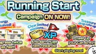 Running start campaign is here!!! (The Battle Cats)