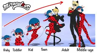 Miraculous Ladybug, Frozen Elsa Growing Up Full | Fashion Wow
