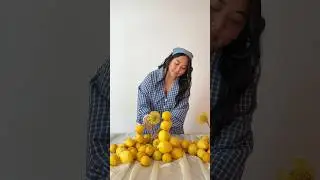 Easy lemon tablescape centerpiece 🌼🐝🍋