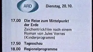 ARD 19.10.1981 Umschaltung zur Tagesschau mit ZINI Spaß am Montag