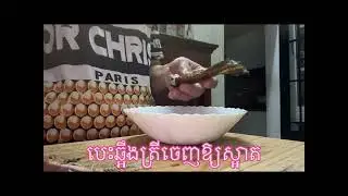 អន្លក់ផ្កាស្តៅស្រុះ ត្រីអាំងទឹកប្រហុកឆ្ងាញ់ណាស់|Neem with Prahok fish sauce.