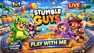 Stumble Guys Live GamePlay 1V1 🎮 | Play With Me Join Now |