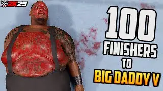 100 Finishers to Big Daddy V in WWE 2K25!