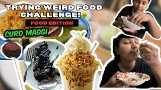 Tried weird food combination🤮| First ever YouTube video!🥹#first vlog #weirdfoodcombinations