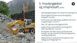 Opptak av fagseminar om ny gjødselbrukforskrift, del 1
