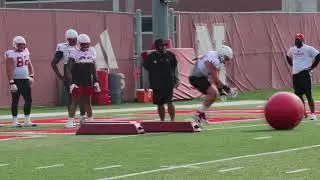 Husker247: Nebraska defensive line drills