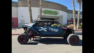 2025 Can Am Maverick R Max X RS with Smart Shox Dusty Navy & Legion Red