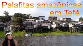 Arquitetura da v&aacute;rzea na Amaz&ocirc;nia: palafitas ribeirinhas no lago de Tef&eacute;, bairro Juru&aacute;, Tef&eacute;, AM.