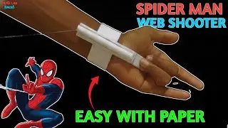 How to make Easy Spider Man Web Shooter out of paper | make web shooter with note book paper at home