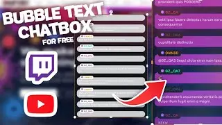 BEST Free Bubble Text ChatBox for Stream! (Free & Customizable) OWN3D.TV