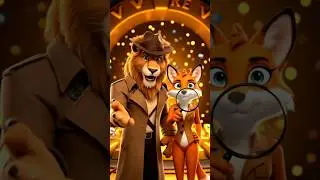 Detective Bishal And Niharika🦁🦊 In The Missing Of Golden Key🔑 #shorts #cartoon #adventure