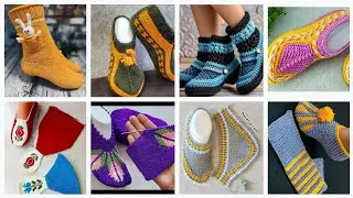 Beautiful handmade woolen socks design for women and girls