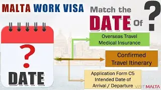 Malta Visa Date of Travel Itinerary, Travel Insurance, Intended Date of Arrival, Departure in VFS