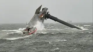 Large boat capsizes south of Grand Isle, La., rescue operations underway