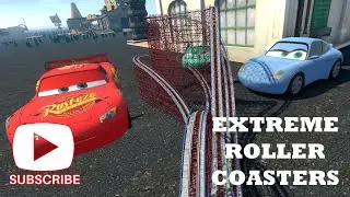 Cars Roller Coaster Adventure 🌍 | Lightning McQueen Extreme Ride #viral