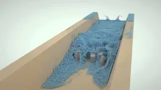 Octane Render and Real Flow - Breaker Test 1