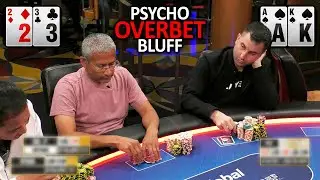 He Uses His Table Image To Make CRAZY BLUFF @HustlerCasinoLive